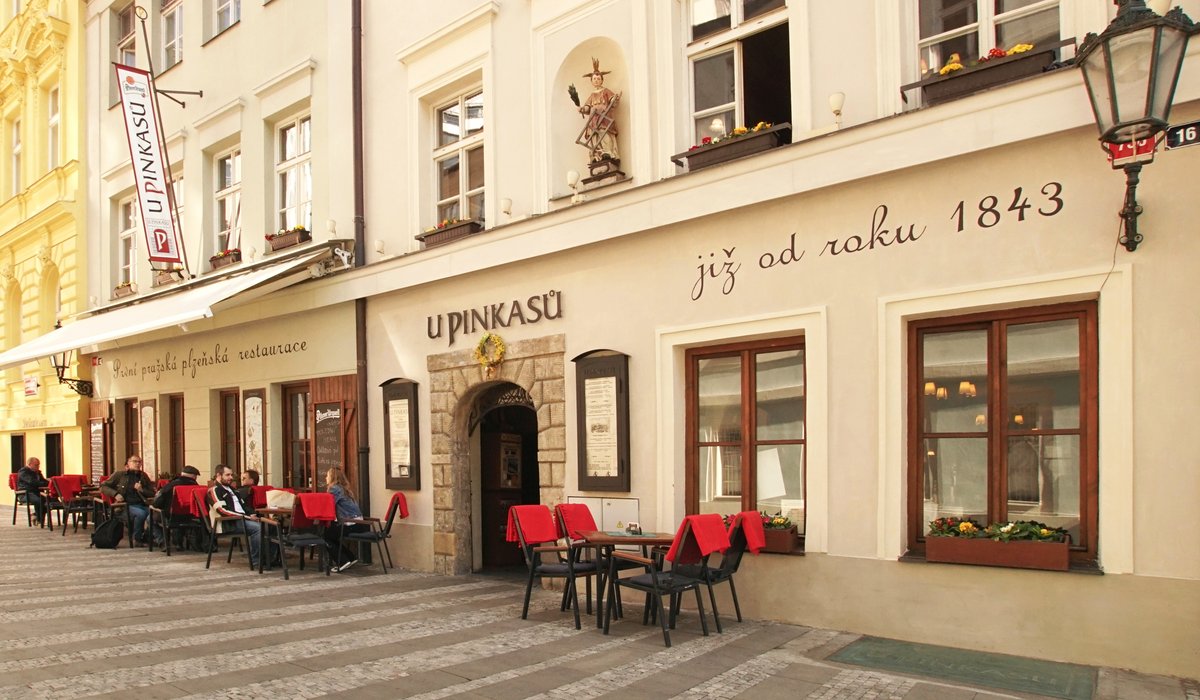 Traditionelle tschechische K�che und das beste Pilsner Bier in Prag im Restaurant U Pinkas�.